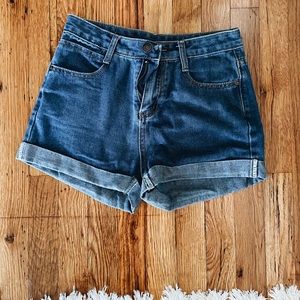 High Waisted Jean Shorts